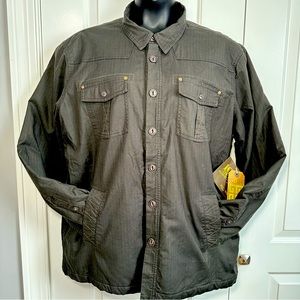 ECOTHS | NWT  Mens Gray Collared Ryker Jacket w/ Quilted Lining | Size XL